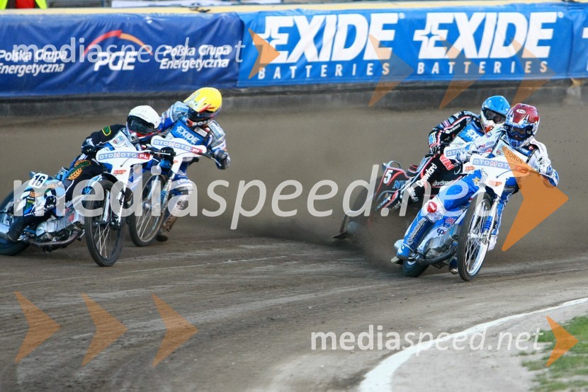Janusz Kolodziej (Poljska), ..., Andreas Jonsson (Švedska) in ...Speedway, SGP 2010, VN Evrope, dirka