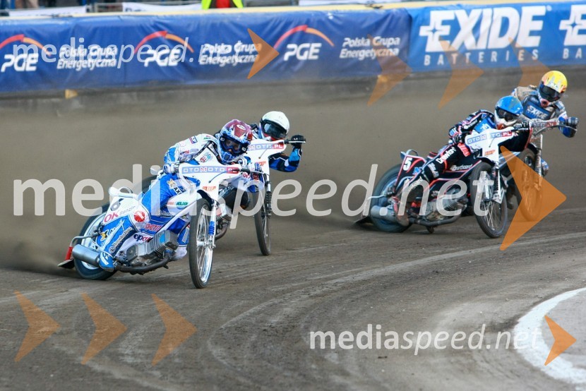 Nicki Pedersen (Danska) in Andreas Jonsson (Švedska)Speedway, SGP 2010, VN Evrope, dirka