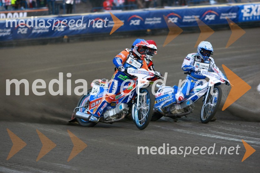 Chris Harris (Velika Britanija) in Nicki Pedersen (Danska)Speedway, SGP 2010, VN Evrope, dirka