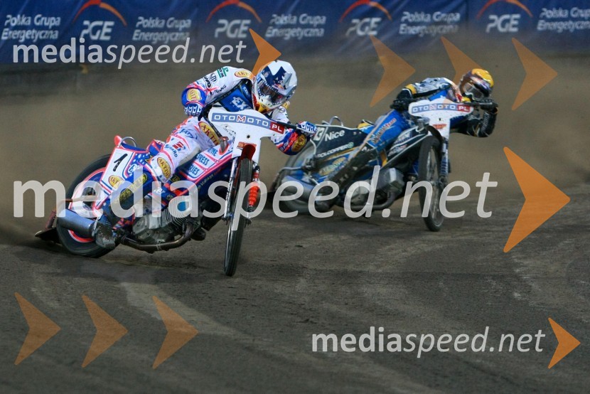 Jason Crump (Avstralija) in Jaroslaw Hampel (Poljska)Speedway, SGP 2010, VN Evrope, dirka