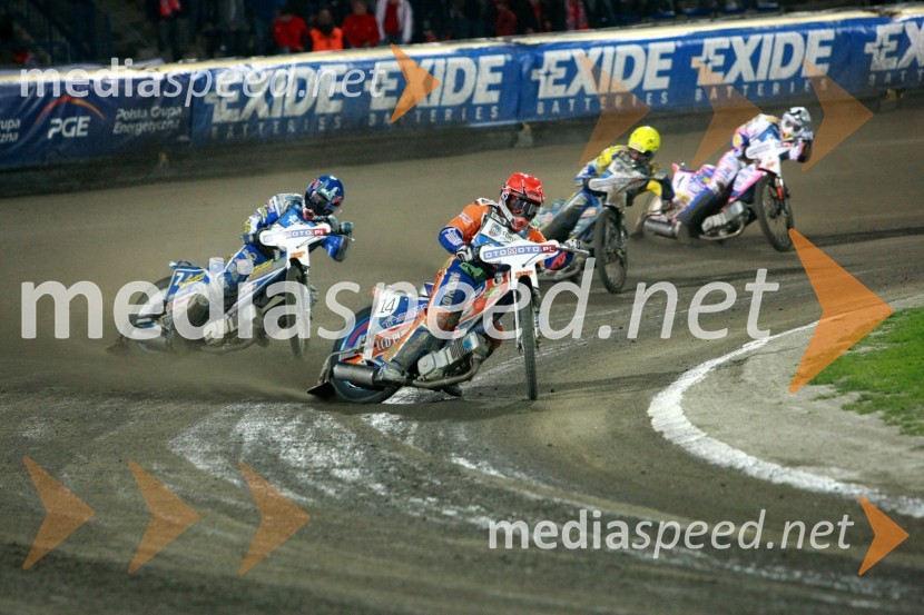 Rune Holta (Poljska) in Chris Harris (Velika Britanija)Speedway, SGP 2010, VN Evrope, dirka