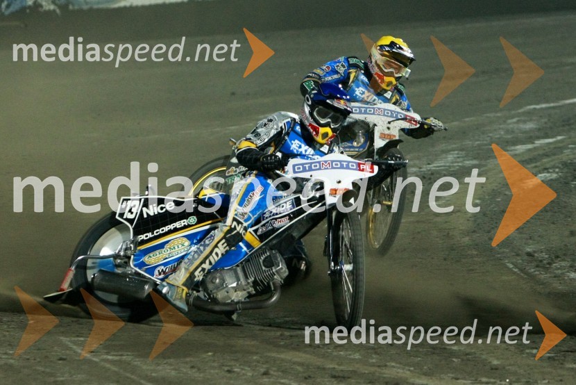 Jaroslaw Hampel (Poljska) in Emil Sayfutdinov (Rusija)Speedway, SGP 2010, VN Evrope, dirka