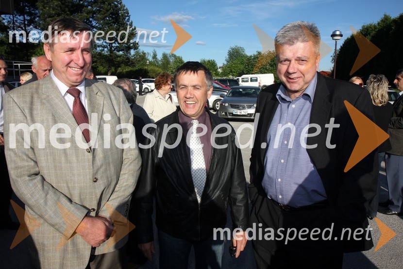 Jožef Jerovšek, poslanec, Franc Pukšič, župan občine Destrnik in poslanec Državnega zbora ter Andrej Verlič, podžupan Mestne občine MariborRadio Maribor, prireditev ob 65 – letnici radia