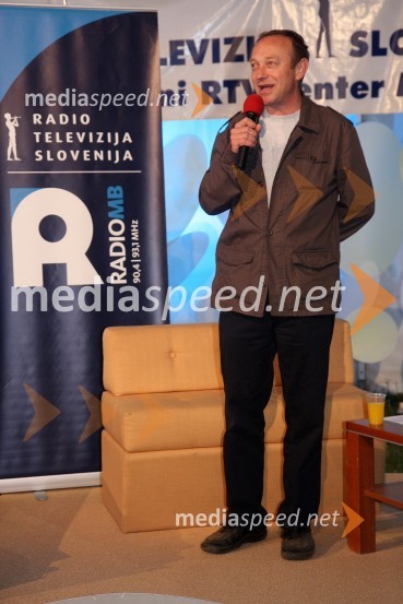 Stane Kocutar, odgovorni urednik Radia MariborRadio Maribor, prireditev ob 65 – letnici radia