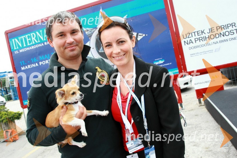Anton Majhen, coach in njegova žena Mojca Majhen, agencija Paideia d.o.o. ter kuža Pino15. Internautica 2010, otvoritev