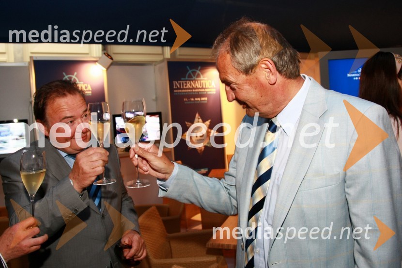 Jadran Furlanič, direktor turističnega združenja Portorož in Marjan Božnik, direktor Marine Portorož15. Internautica 2010, otvoritev