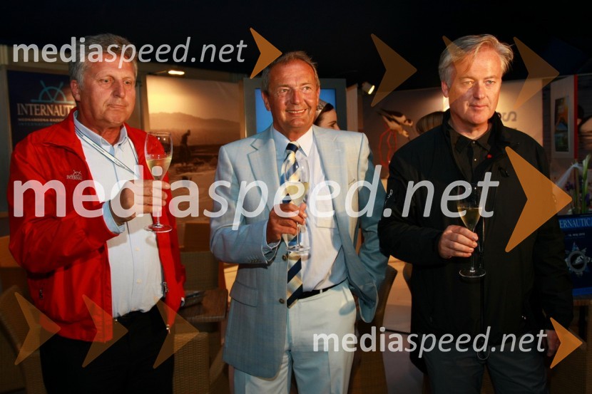 Marjan Matevljič, izvršni direktor Internautice in kapetan Marine Portorož, Marjan Božnik, direktor Marine Portorož ter Jurij Korenc, idejni oče in izvršni direktor Internautice15. Internautica 2010, otvoritev