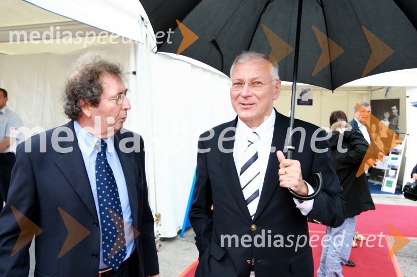 Enrico Galassi, direktor Porting-a Marina v Izoli in Piotr Kaszuba, poljski veleposlanik15. Internautica 2010, otvoritev