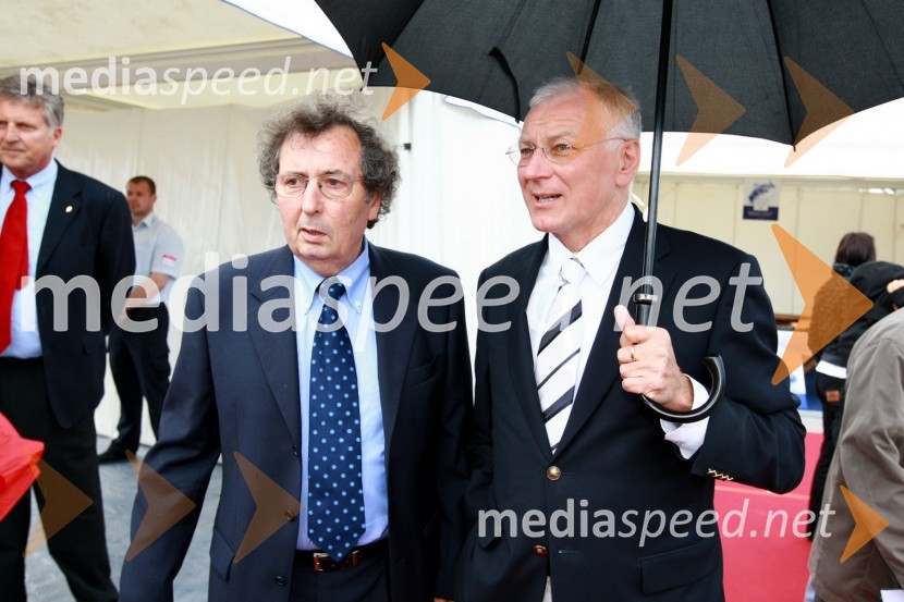 Enrico Galassi, direktor Porting-a Marina v Izoli in Piotr Kaszuba, poljski veleposlanik15. Internautica 2010, otvoritev