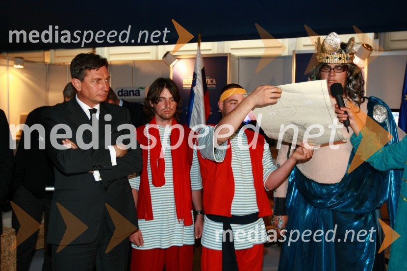 Borut Pahor, predsednik vlade Republike Slovenije in bog Neptun15. Internautica 2010, otvoritev
