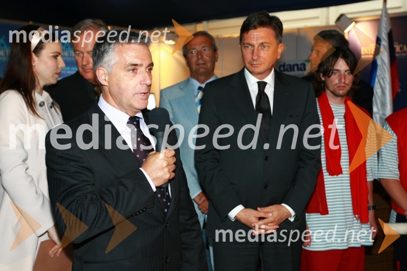 Tomaž Gantar, župan Pirana in Borut Pahor, predsednik vlade Republike Slovenije15. Internautica 2010, otvoritev