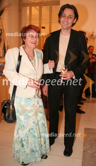 Branka Nikl Klampfer, producentka drame SNG Maribor in Samo M Strelec, umetniški vodja drame SNG Maribor ter režiser predstaveStroj Hamlet, premiera drame SNG Maribor