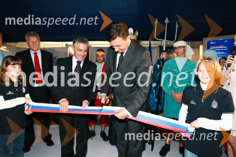 Tomaž Gantar, župan Pirana in Borut Pahor, predsednik vlade Republike Slovenije15. Internautica 2010, otvoritev