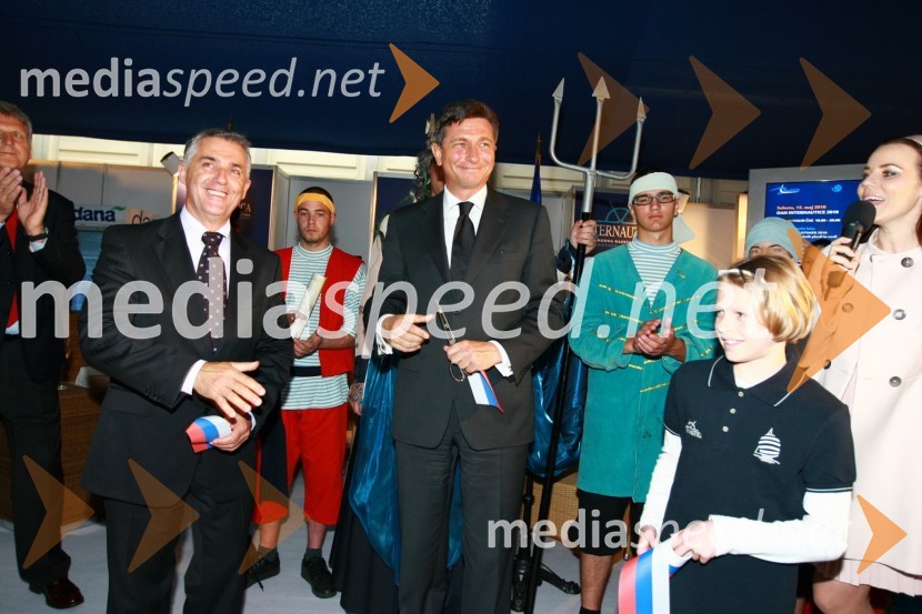 Tomaž Gantar, župan Pirana in Borut Pahor, predsednik vlade Republike Slovenije15. Internautica 2010, otvoritev