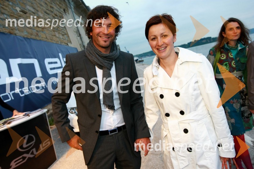 Leon Torej in soproga JasminaEkskluzivna predstavitev jadrnic Elan 350 R - Evolution in Elan impression 444 Evolution