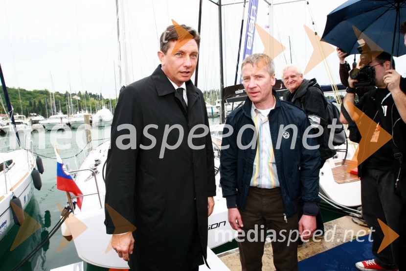 Borut Pahor, predsednik vlade Republike Slovenije in dr. Robert Ferko, predsednik uprave podjetja Elan d.o.o.15. Internautica 2010, otvoritev