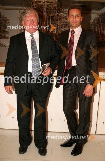 Tone Partljič, predsednik Sveta Borštnikovega srečanja in Danilo Rošker, direktor SNG MariborStroj Hamlet, premiera drame SNG Maribor