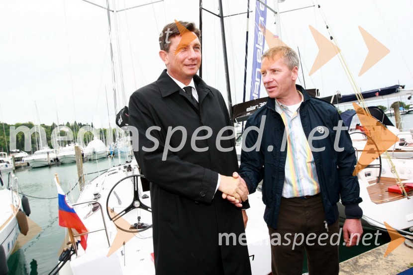 Borut Pahor, predsednik vlade Republike Slovenije in dr. Robert Ferko, predsednik uprave podjetja Elan d.o.o.15. Internautica 2010, otvoritev