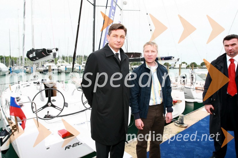 Borut Pahor, predsednik vlade Republike Slovenije in dr. Robert Ferko, predsednik uprave podjetja Elan d.o.o.15. Internautica 2010, otvoritev