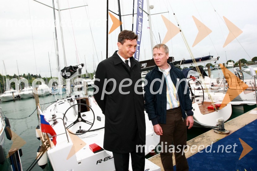 Borut Pahor, predsednik vlade Republike Slovenije in dr. Robert Ferko, predsednik uprave podjetja Elan d.o.o.15. Internautica 2010, otvoritev