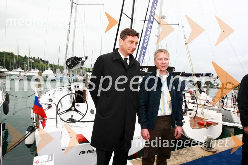 Borut Pahor, predsednik vlade Republike Slovenije in dr. Robert Ferko, predsednik uprave podjetja Elan d.o.o.15. Internautica 2010, otvoritev