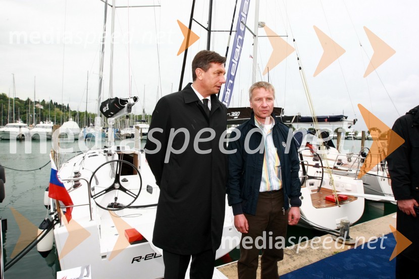 Borut Pahor, predsednik vlade Republike Slovenije in dr. Robert Ferko, predsednik uprave podjetja Elan d.o.o.15. Internautica 2010, otvoritev