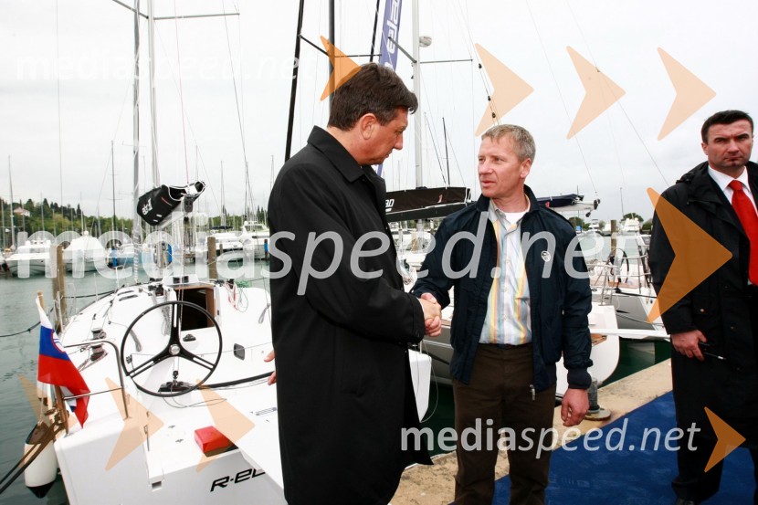 Borut Pahor, predsednik vlade Republike Slovenije in dr. Robert Ferko, predsednik uprave podjetja Elan d.o.o.15. Internautica 2010, otvoritev