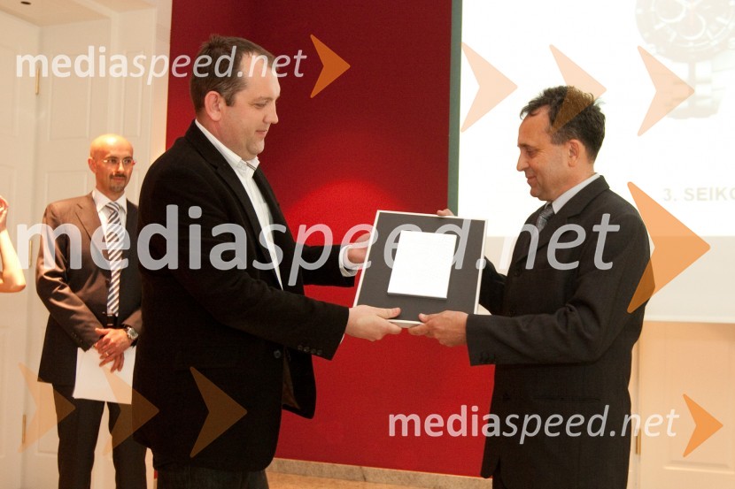 Dušan Lukič, uredniški direktor AML in Tomaž Pintarič, S3 - zastopnik znamke SeikoUra leta 2010