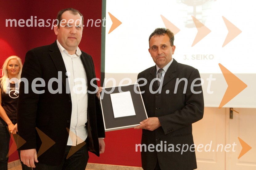 Dušan Lukič, uredniški direktor AML in Tomaž Pintarič, S3 - zastopnik znamke SeikoUra leta 2010