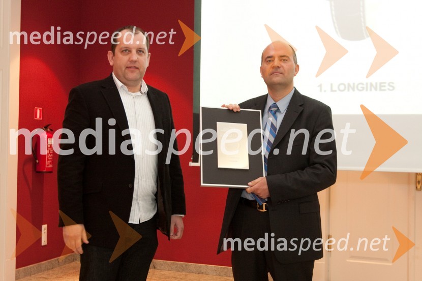 Dušan Lukič, uredniški direktor AML in Matej Bregant, SlowatchUra leta 2010