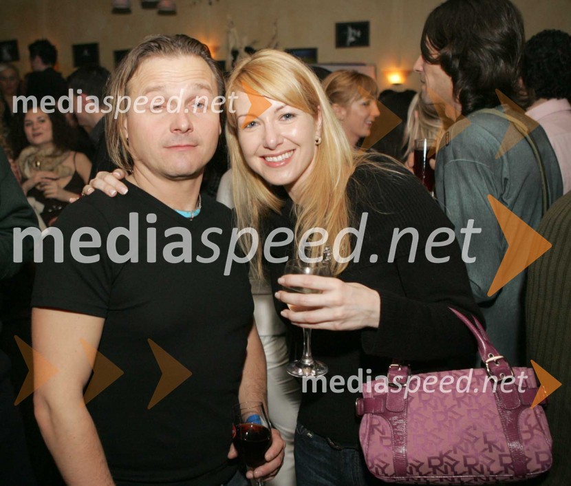 Matjaž Jelen, pevec skupine Šank Rock in Iris Potočnik, voditeljica radia RSi
SRF - Slovenski radijski festival 2004