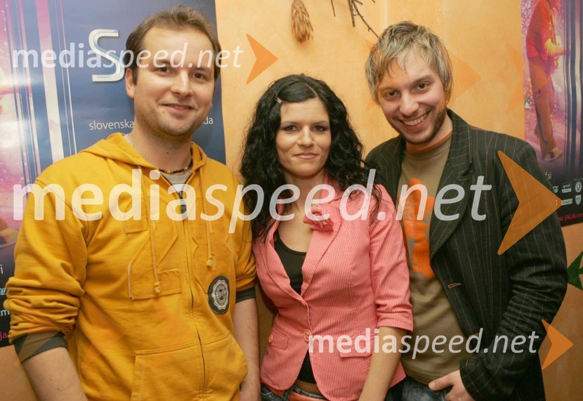 Zvone Tomac, Kingston, Cvetana Rozman, Power Dancers in njen fant Teodor Amanovič Toš, NudeSRF - Slovenski radijski festival 2004