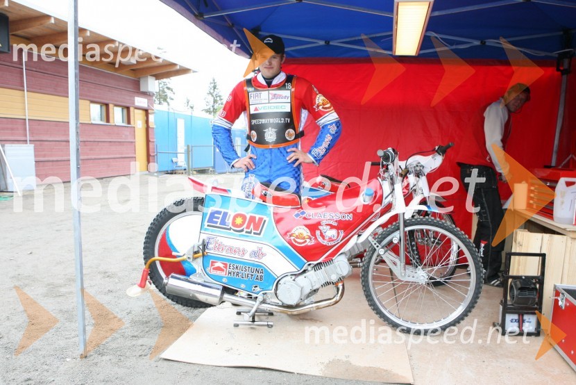 Eric Andersson (Švedska)SPEEDWAY GRAND PRIX, VN Švedske 2006, trening