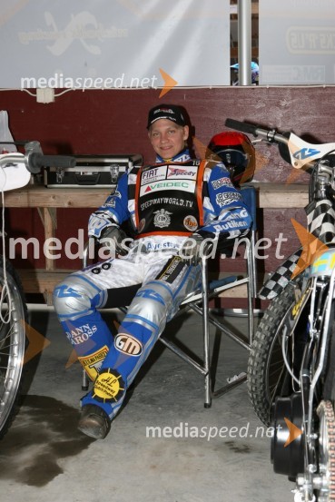 Fredrik Lindgren (Švedska)SPEEDWAY GRAND PRIX, VN Švedske 2006, trening
