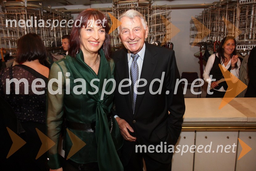 Demeter Bitenc, igralec in spremljevalka Majda PintarTosca, premiera opere v SNG Maribor