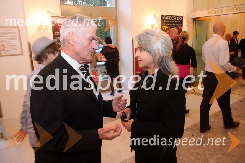 Ludvik Toplak, nekdanji rektor mariborske univerze in ...Tosca, premiera opere v SNG Maribor