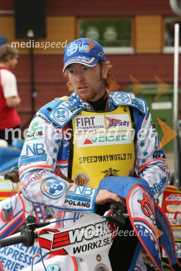 Jason Crump (Avstralija)SPEEDWAY GRAND PRIX, VN Švedske 2006, trening