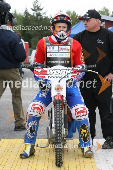 Eric Andersson (Švedska)SPEEDWAY GRAND PRIX, VN Švedske 2006, trening
