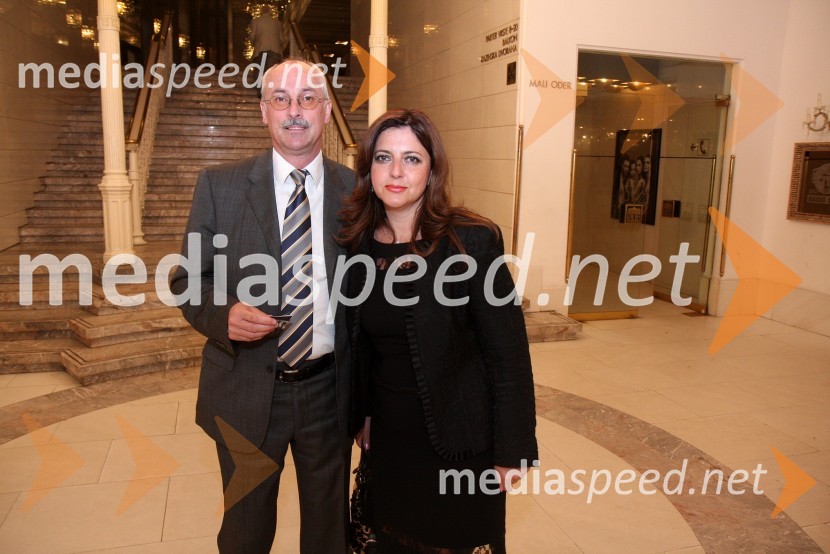 Srečko Pirtovšek, odgovorni urednik revij Založbe Kapital in Suzana Pirtovšek, direktorica Založbe KapitalTosca, premiera opere v SNG Maribor