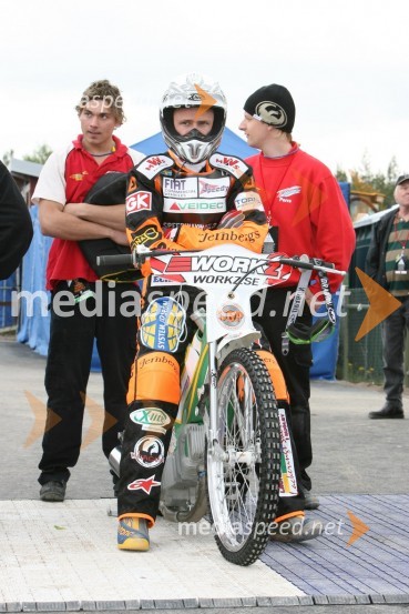 Jonas Davidsson (Švedska)SPEEDWAY GRAND PRIX, VN Švedske 2006, trening