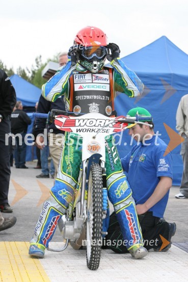Antonio Lindback (Švedska)SPEEDWAY GRAND PRIX, VN Švedske 2006, trening