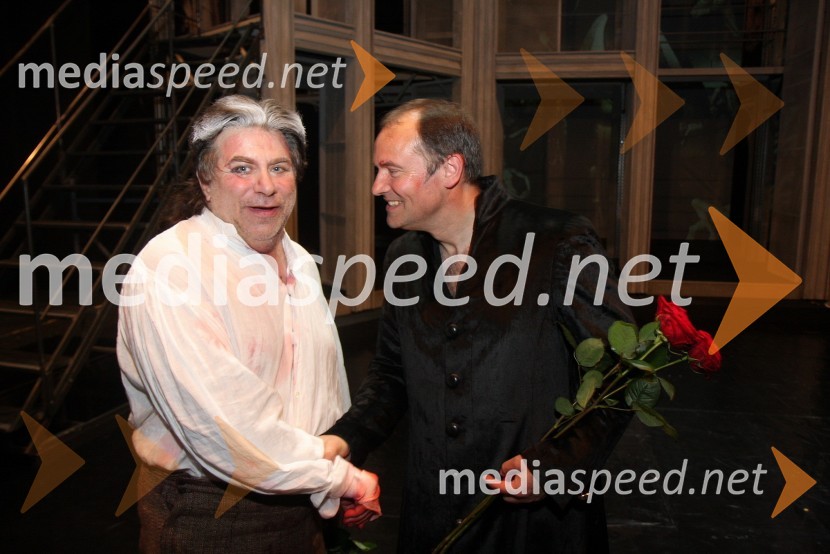 Miro Solman in Dušan Topolovec, operna pevcaTosca, premiera opere v SNG Maribor