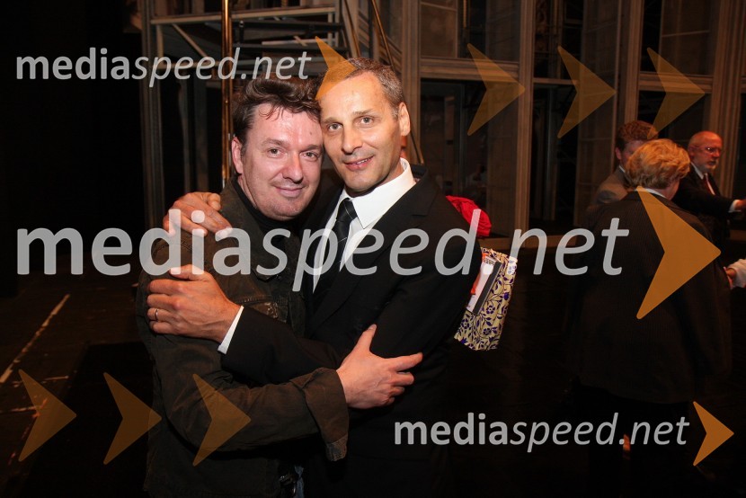 Diego de Brea, režiser in Danilo Rošker, direktor SNG MariborTosca, premiera opere v SNG Maribor