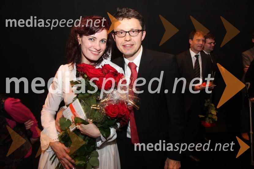 Elena Kononova, operna pevka in Janko Kastelic, dirigent ter umetniški vodja Opere in baleta SNG MariborTosca, premiera opere v SNG Maribor