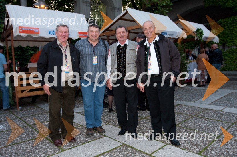 Franc Bergant, Marko Kavtičnik, Janko GOlenc in Tone Štritof, glasbenikiNa zdravje, finalna oddaja