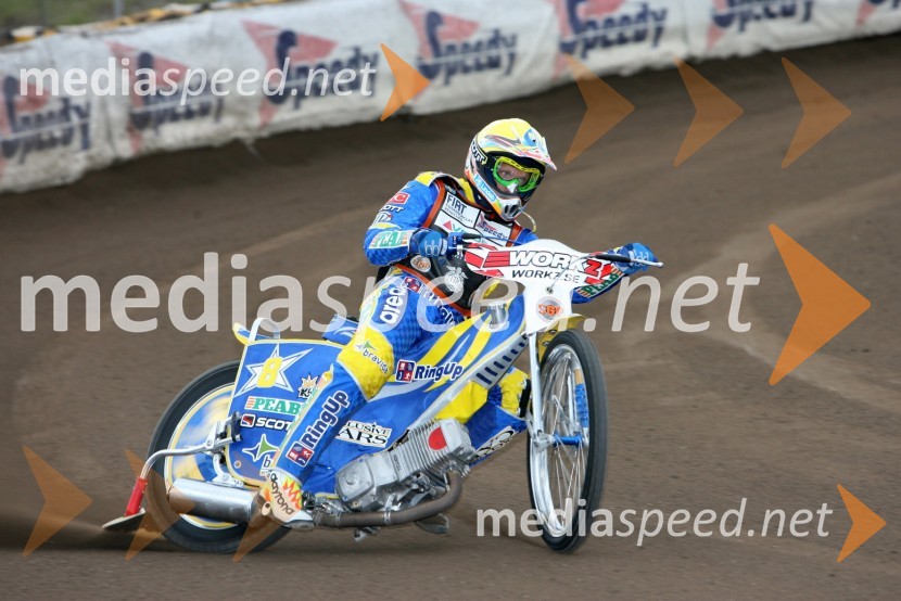 Andreas Jonsson (Švedska)SPEEDWAY GRAND PRIX, VN Švedske 2006, trening