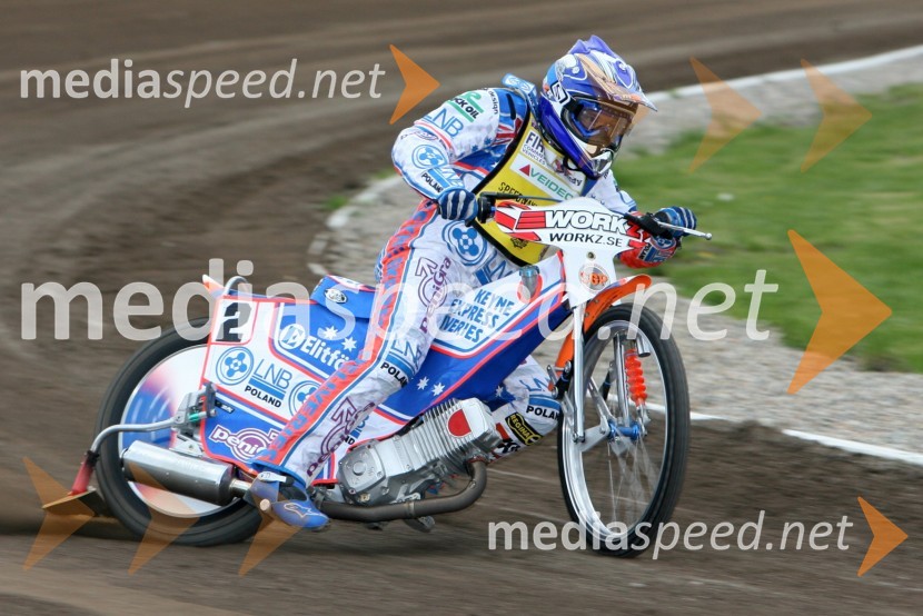Jason Crump (Avstralija)SPEEDWAY GRAND PRIX, VN Švedske 2006, trening