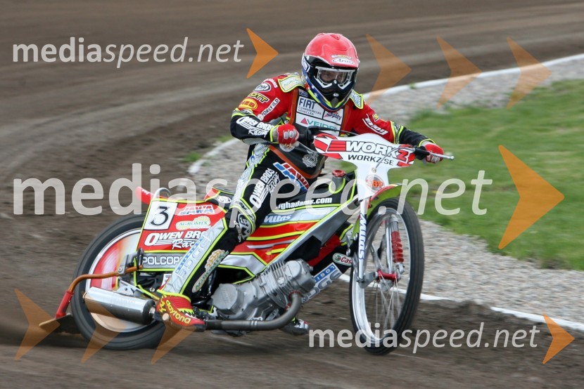 Leigh Adams (Avstralija)SPEEDWAY GRAND PRIX, VN Švedske 2006, trening