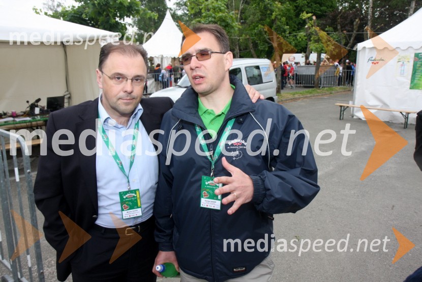 Mag. Mladen Kučiš, direktor Terme Radenci in Gorazd Gider, direktor marketinga v Zdravilišču Radenci30. maraton Treh src