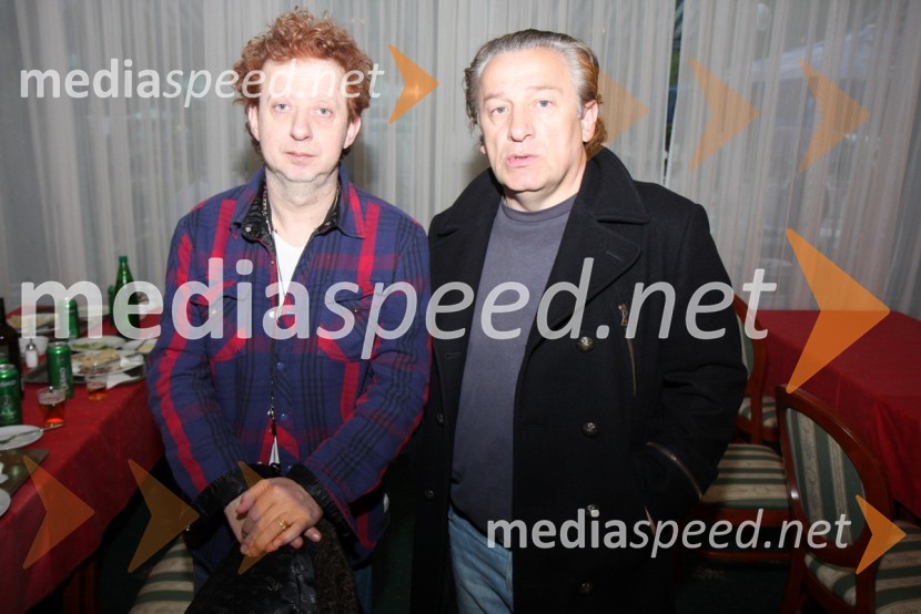 Jasenko Houra in Mladen Bodalec, člana skupine Prljavo Kazalište30. maraton Treh src